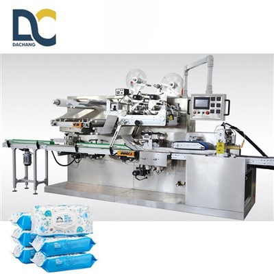 Máquina empacadora de toallitas húmedas completamente automática
